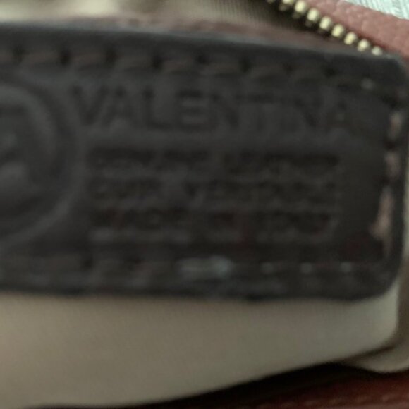 Valentina Burnt Orange and Dark Brown Bucket Bag - Picture 3 of 4